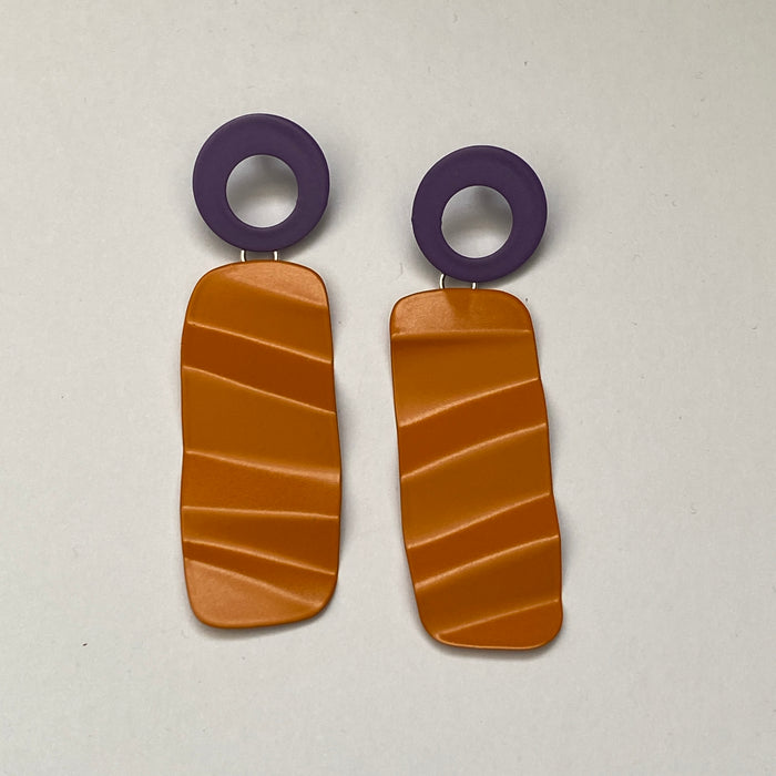 JC444 - Ripple Drops in Purple/Orange