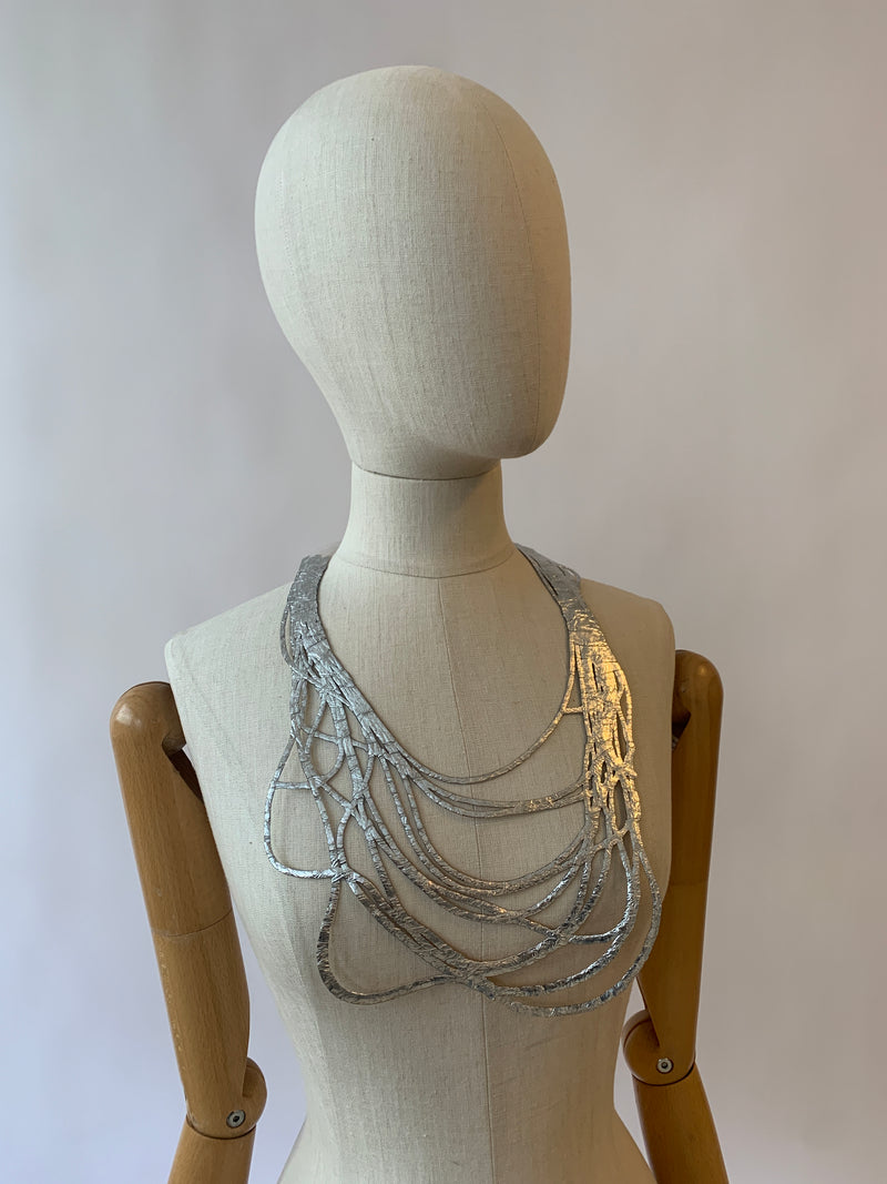 Gold/Silver Medium White Rubber