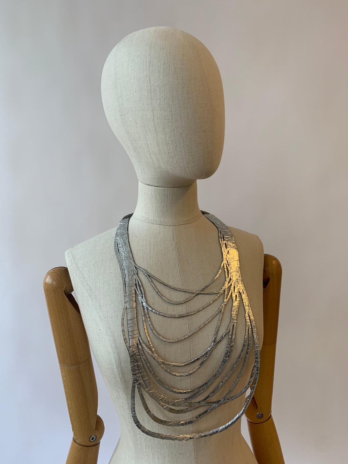 Silver/Gold Long Grey Rubber