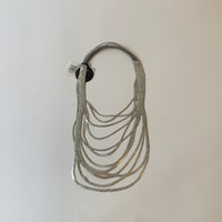 Silver/Gold Long Grey Rubber