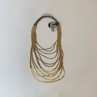 Silver/Gold Long Grey Rubber