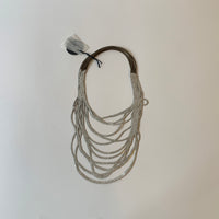 Gold/Silver Long Brown Rubber