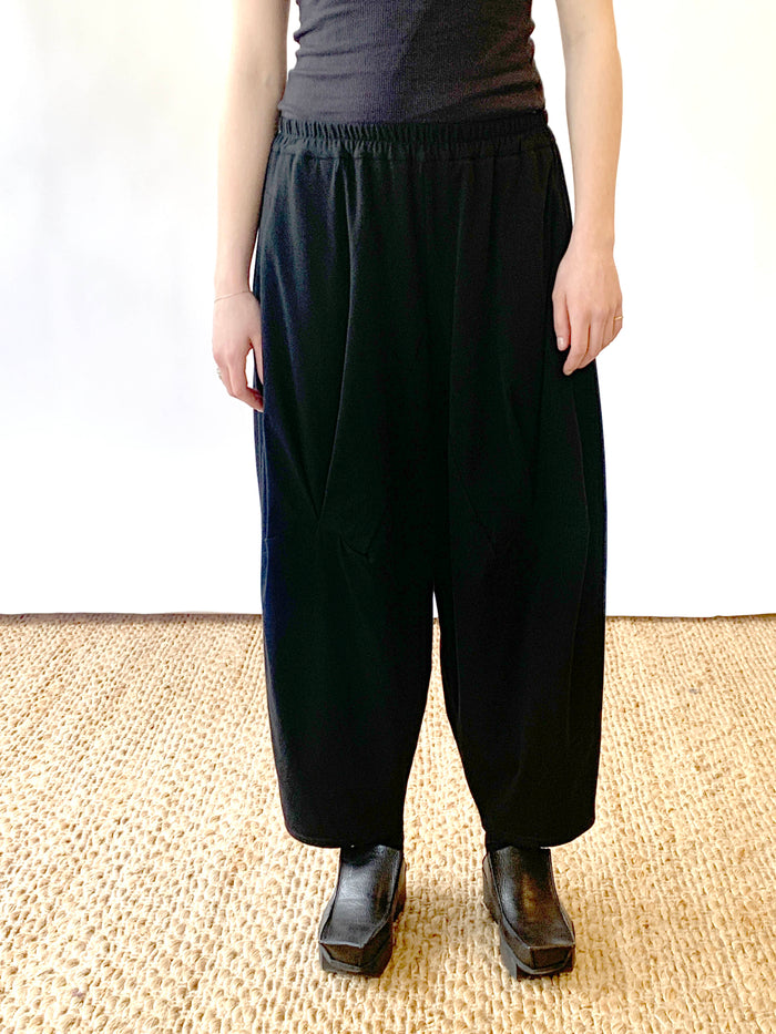 Theatta Black Jersey Pant
