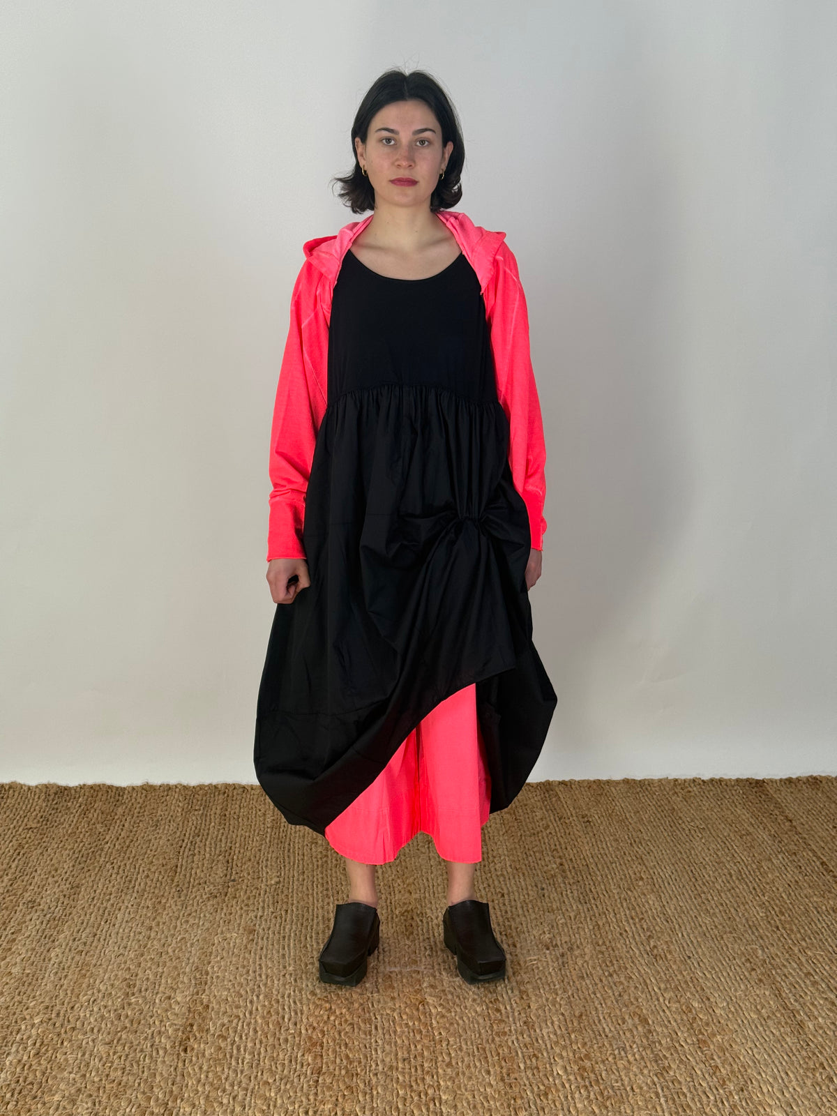 Wide Long Jacket- Coral