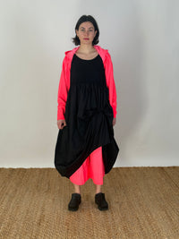 Wide Long Jacket- Coral