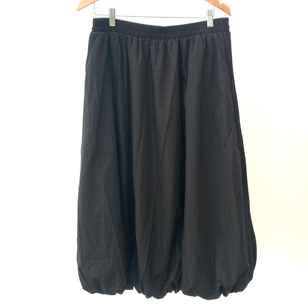 High Waist Pleated Bubble Skirt