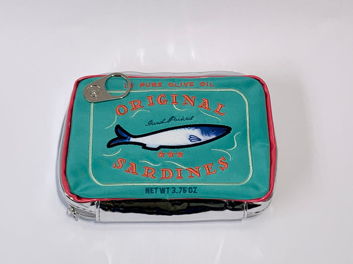 Sardine's Tin Can Gift Cosmetic Bag: Light Blue