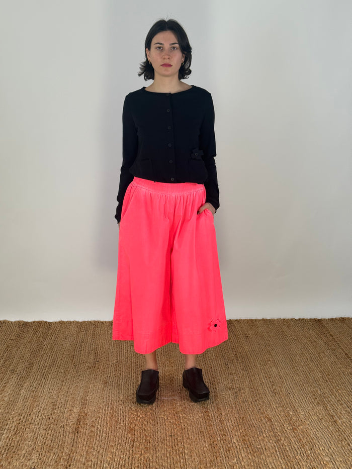 Wide Paper Pant-Coral
