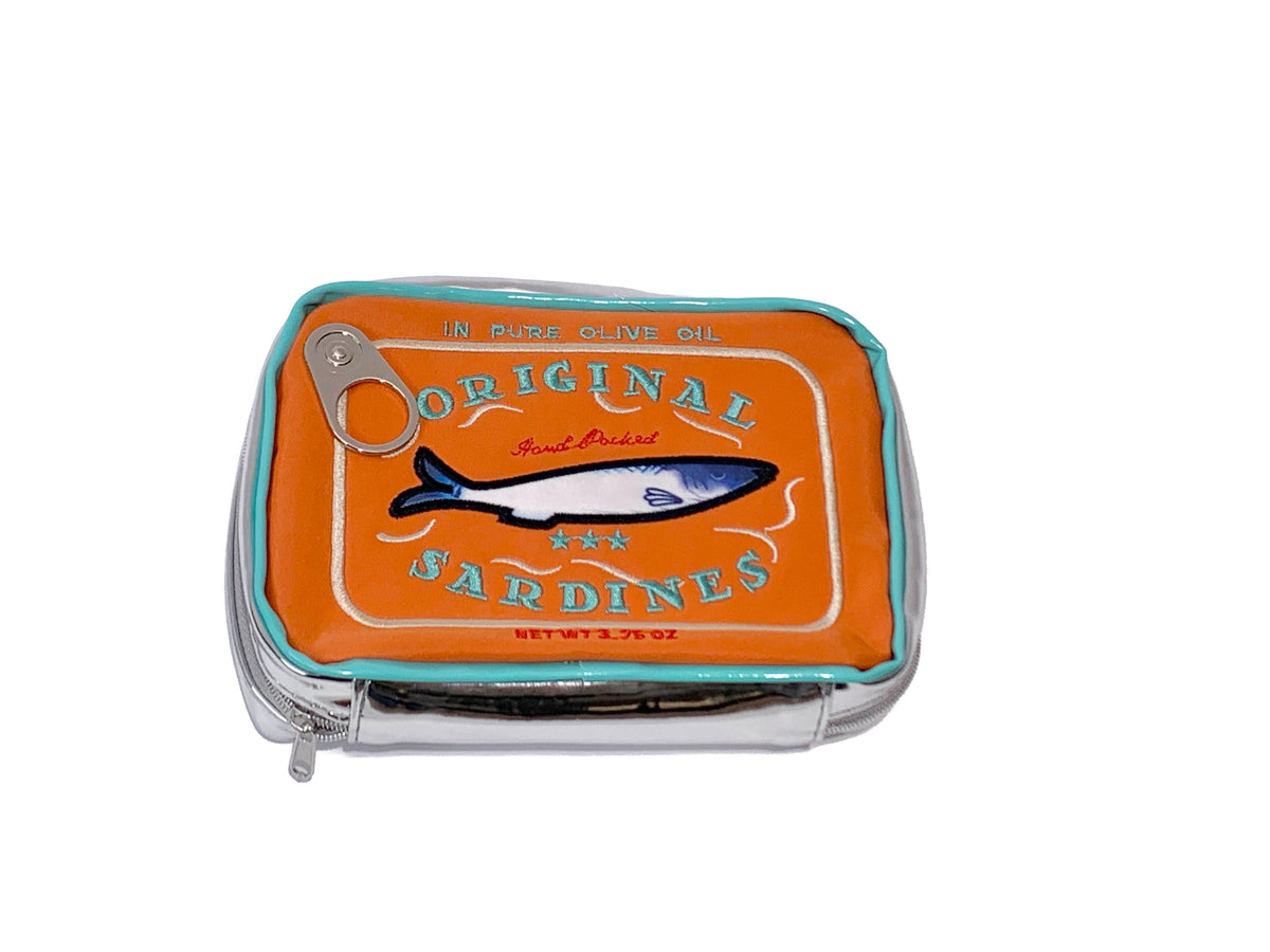 Sardine's Tin Can Gift Cosmetic Bag: Light Orange