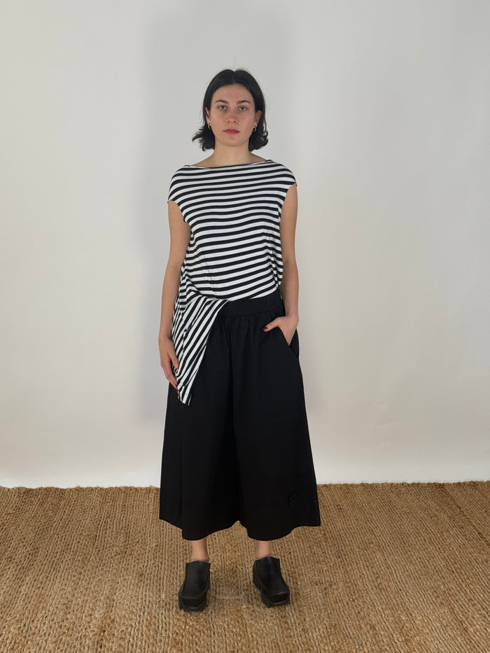 Wide Paper Pant-Black