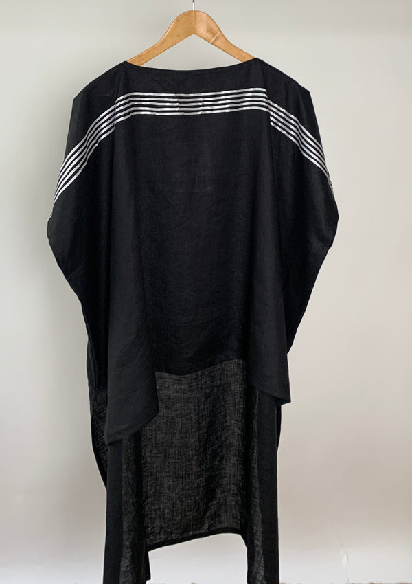 Fuji Top Black with White Stripes