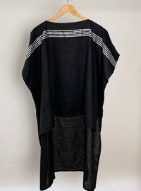 Fuji Top Black with White Stripes