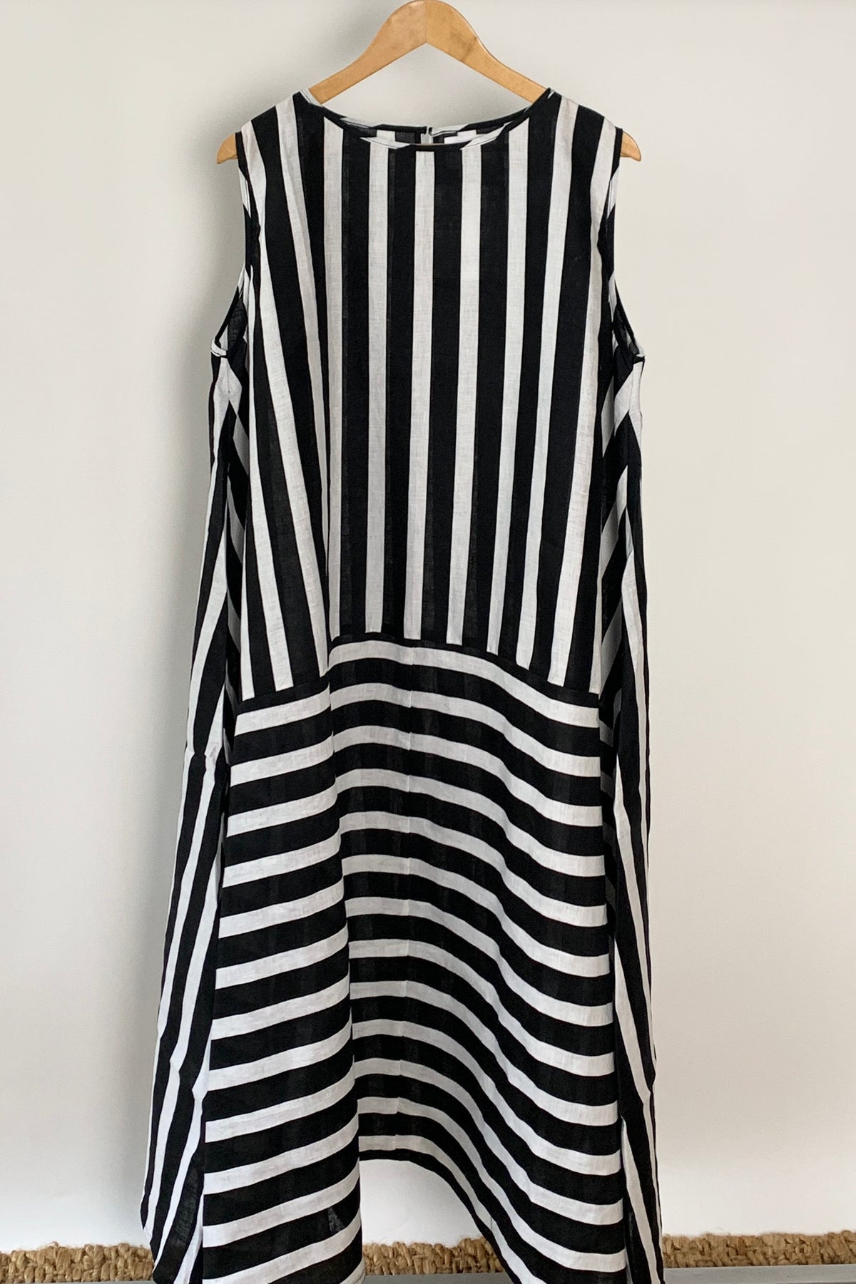 Rumi Dress Black & White Stripe