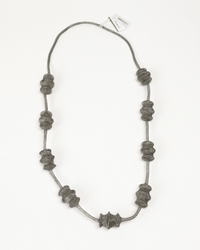 Long Lattern Necklace in Silver/Stainless