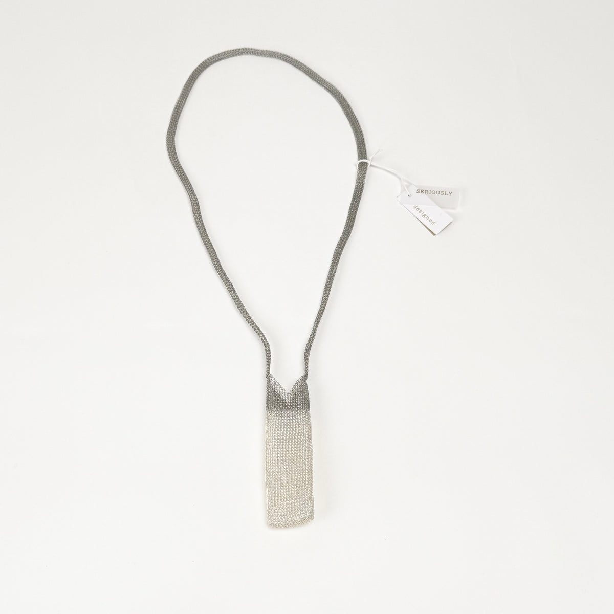Linear drop Necklace, Stainless/Silver