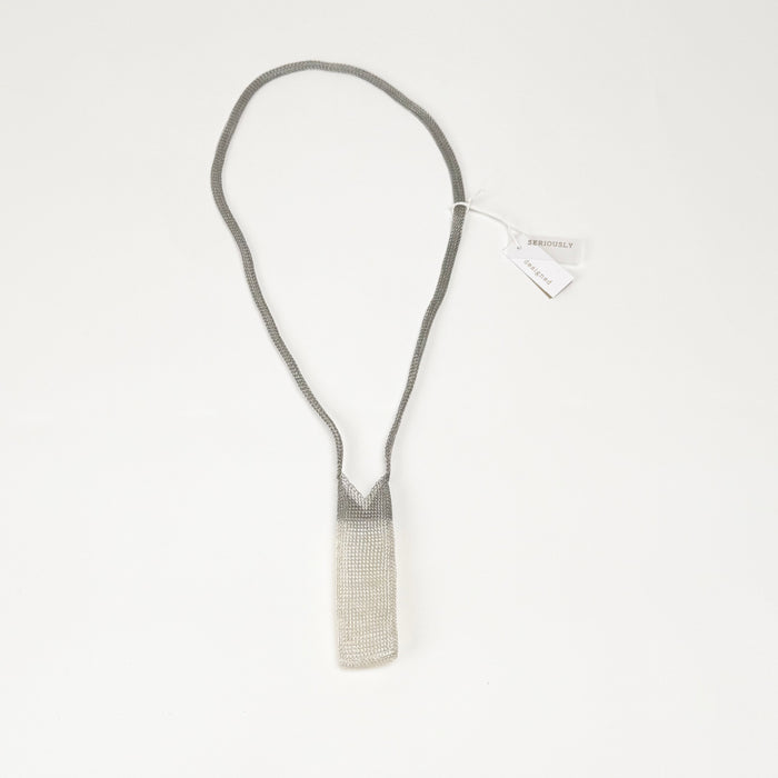 Linear drop Necklace, Stainless/Silver