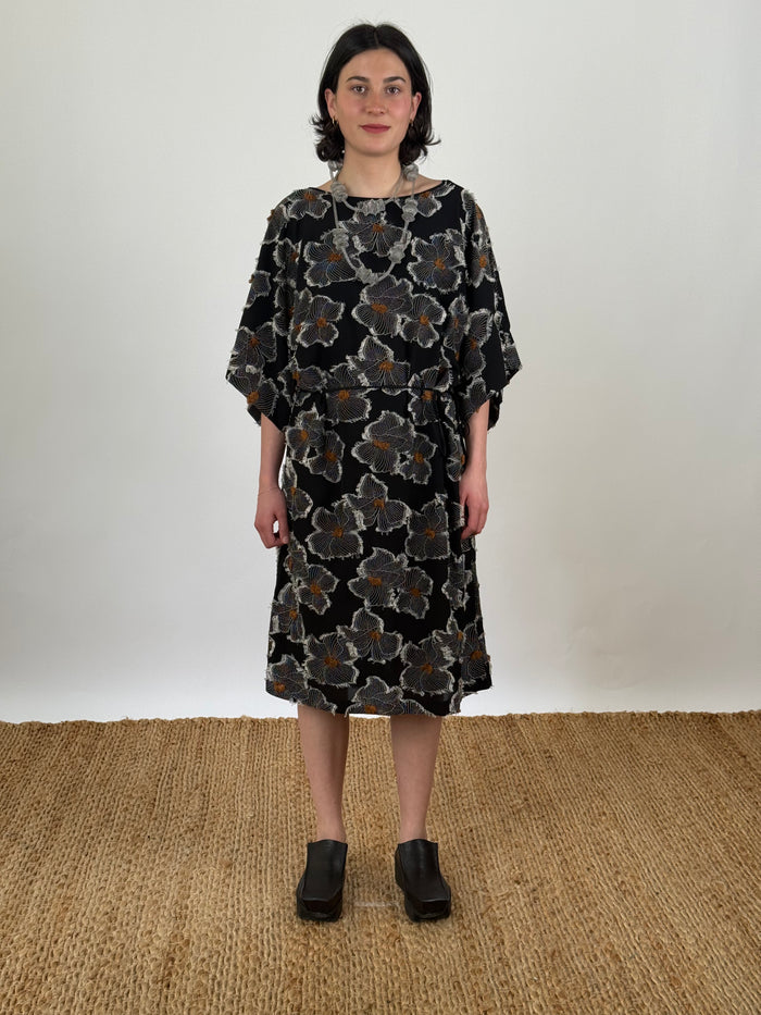 Jules Black Floral Dress