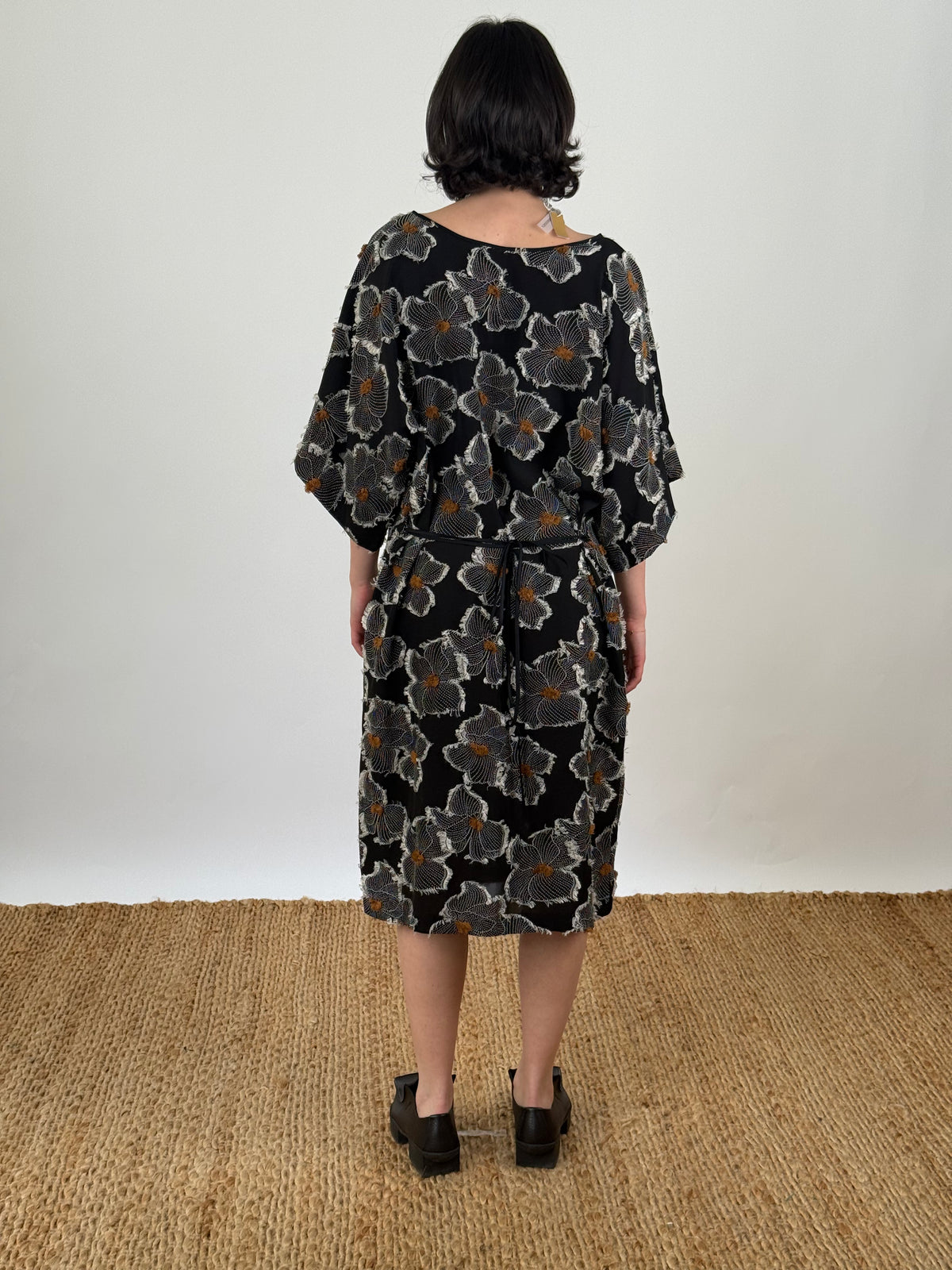 Jules Black Floral Dress