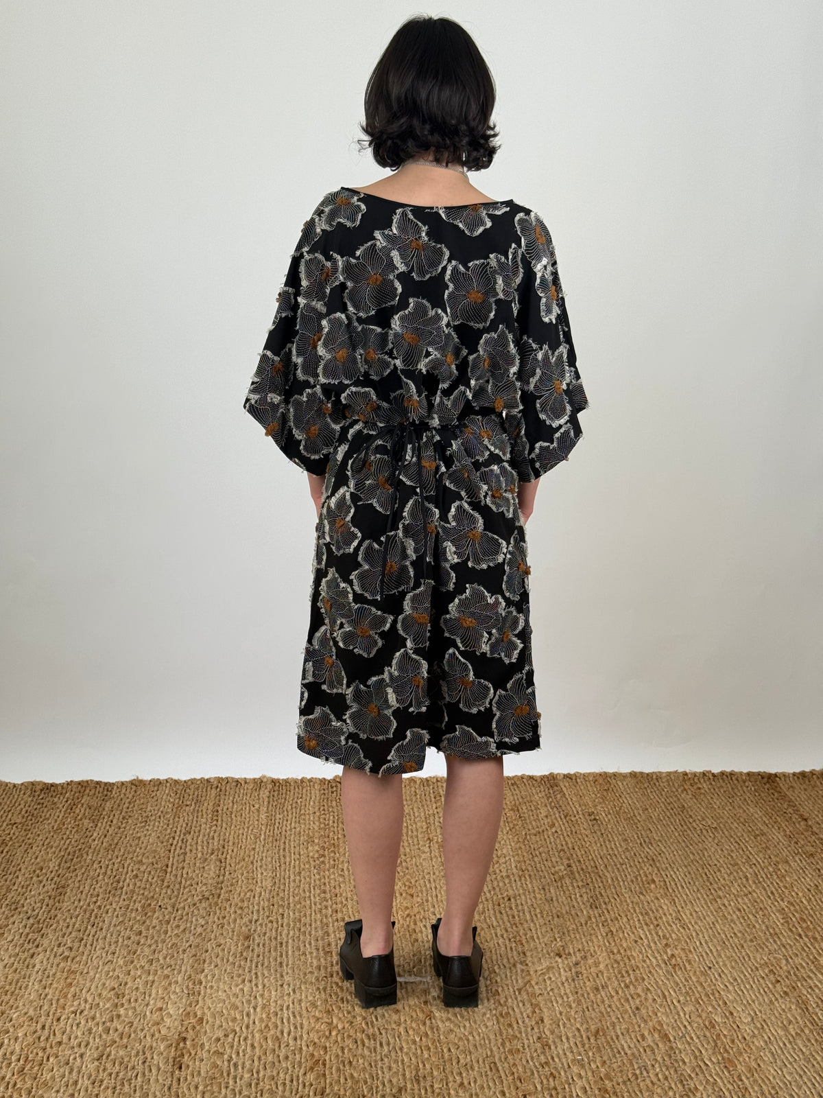 Jules Black Floral Dress