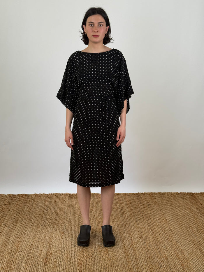Jules Dot Black Dress