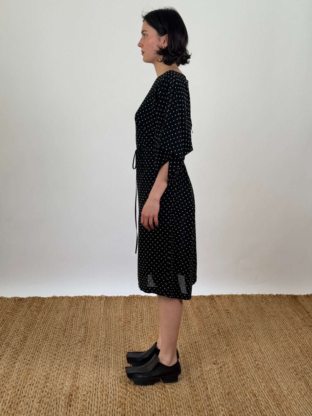 Jules Dot Black Dress