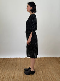 Jules Dot Black Dress
