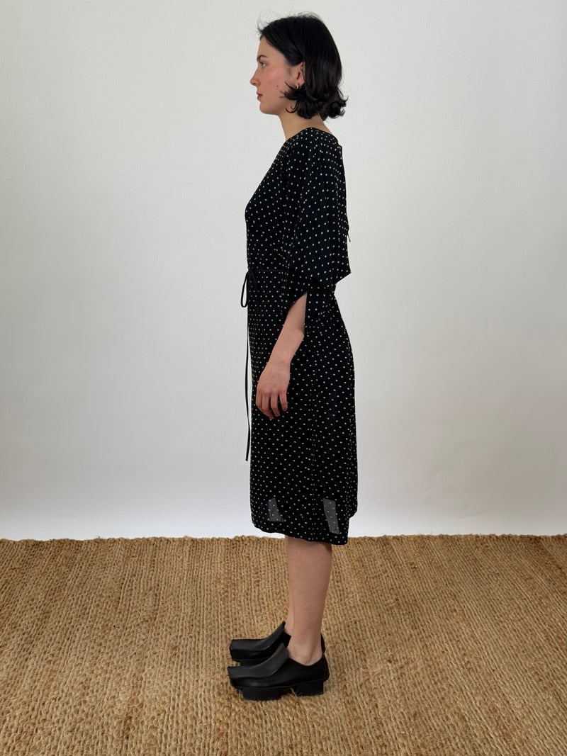 Jules Dot Black Dress