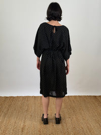 Jules Dot Black Dress