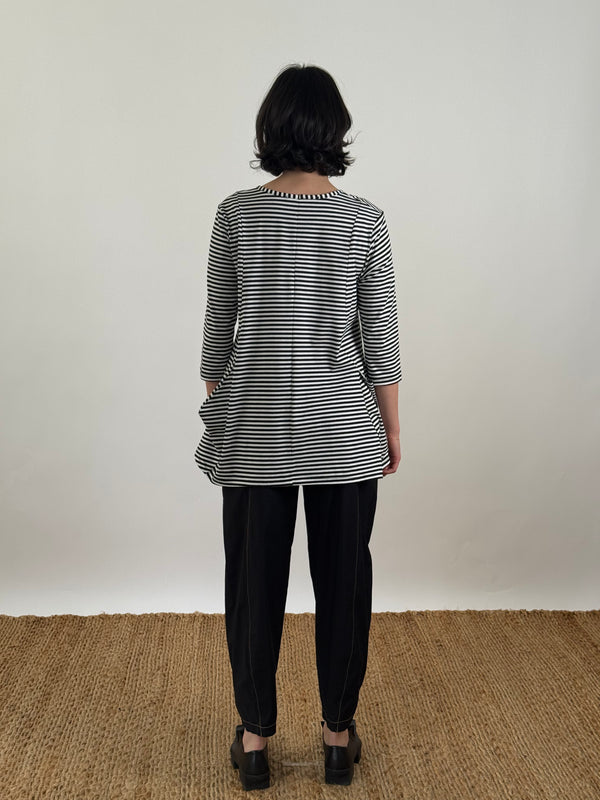 Jesse Stripe 3/4 Sleeve Tunic