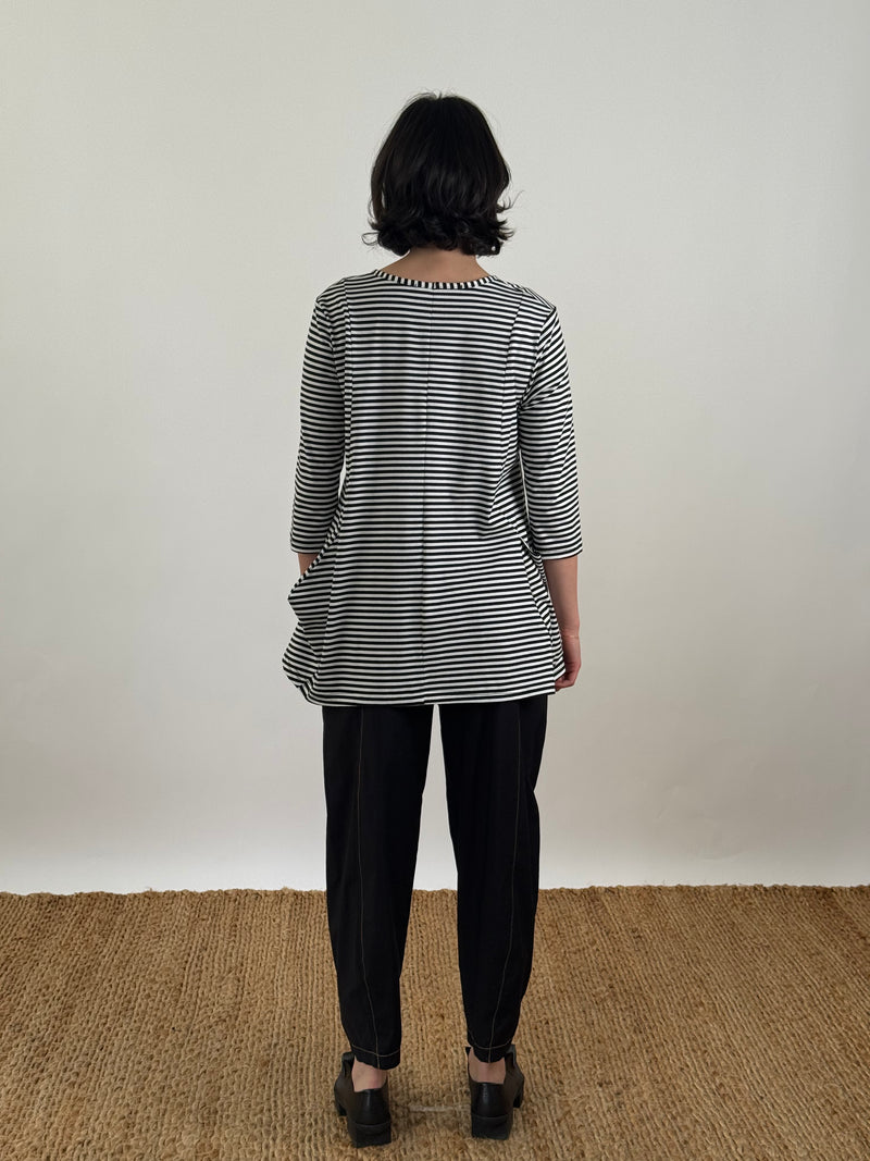 Jesse Stripe 3/4 Sleeve Tunic