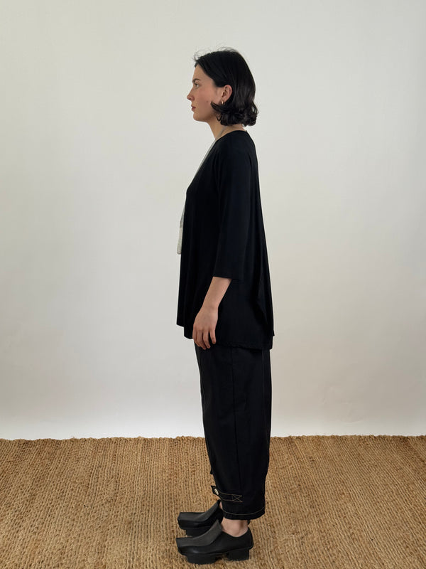 Jesse Black 3/4 Sleeve Tunic