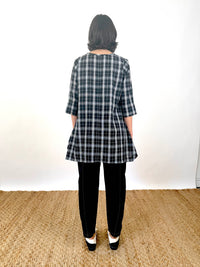 Ariel Black Check Top