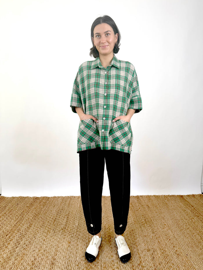 Marlon Green Check Shirt