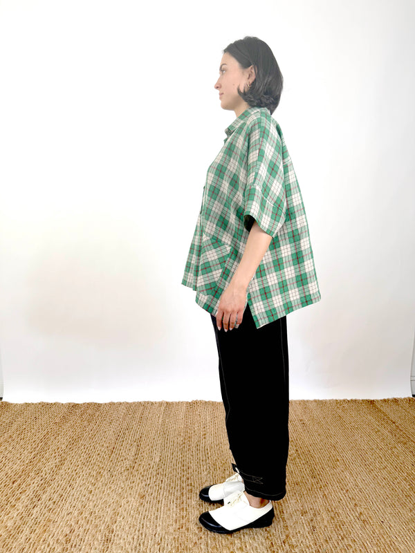 Marlon Green Check Shirt
