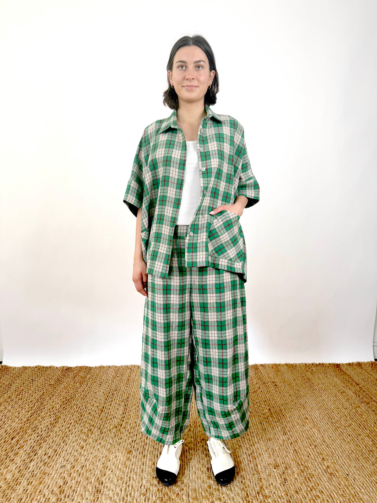 Marlon Green Check Shirt