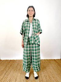 Marlon Green Check Shirt