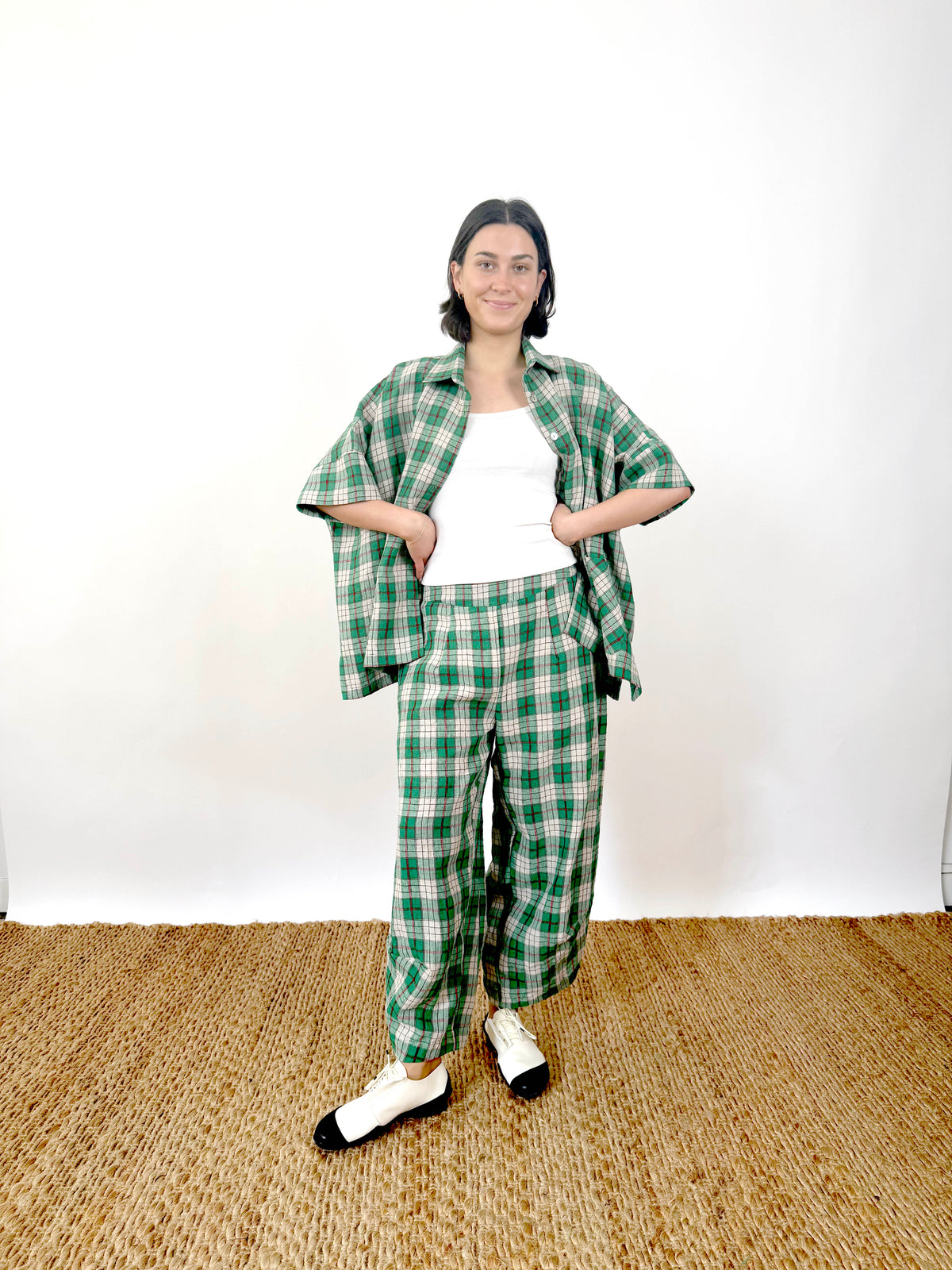 Marlon Green Check Shirt