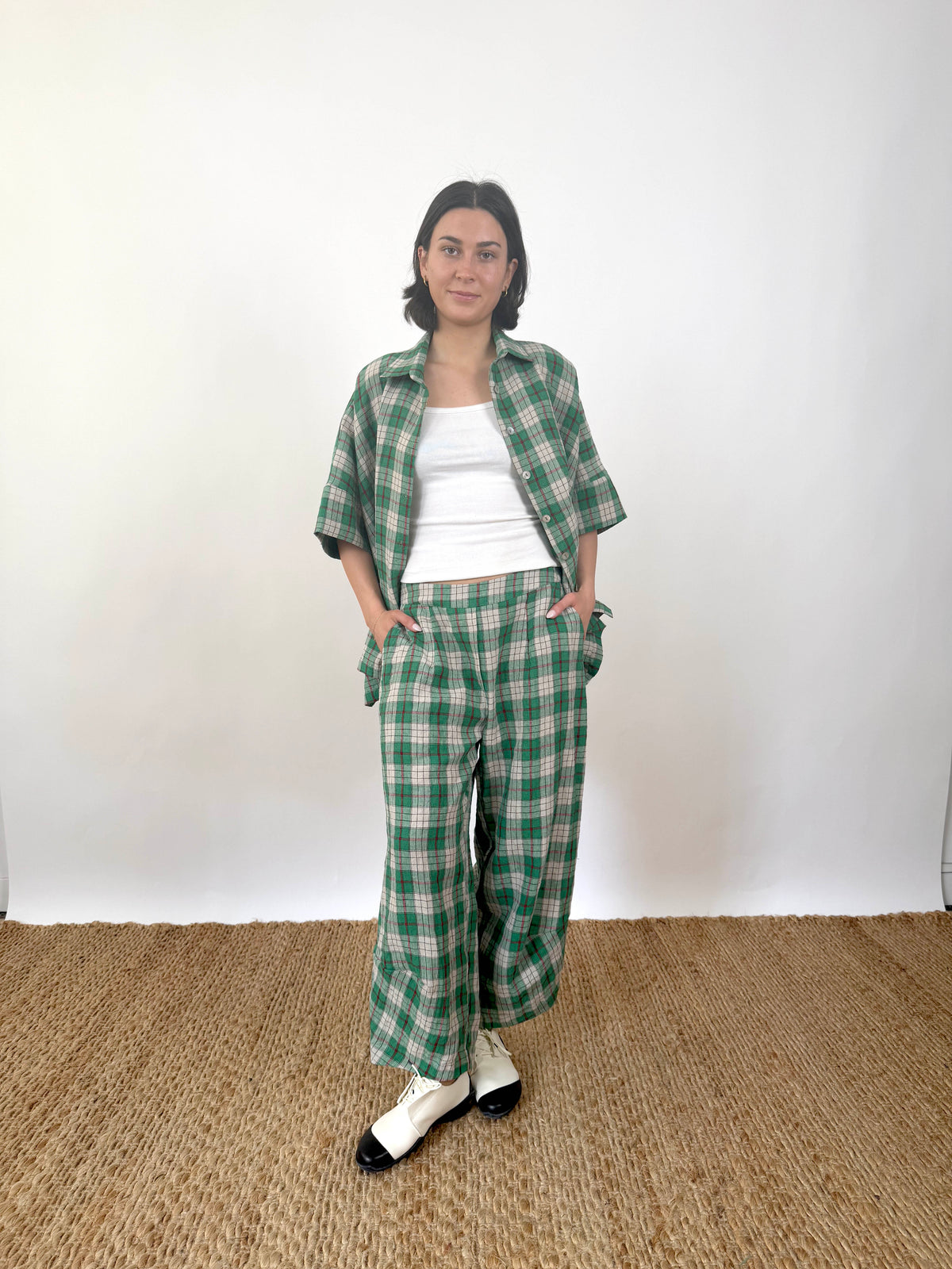 Marlon Green Check Shirt