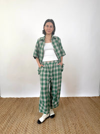 Marlon Green Check Shirt