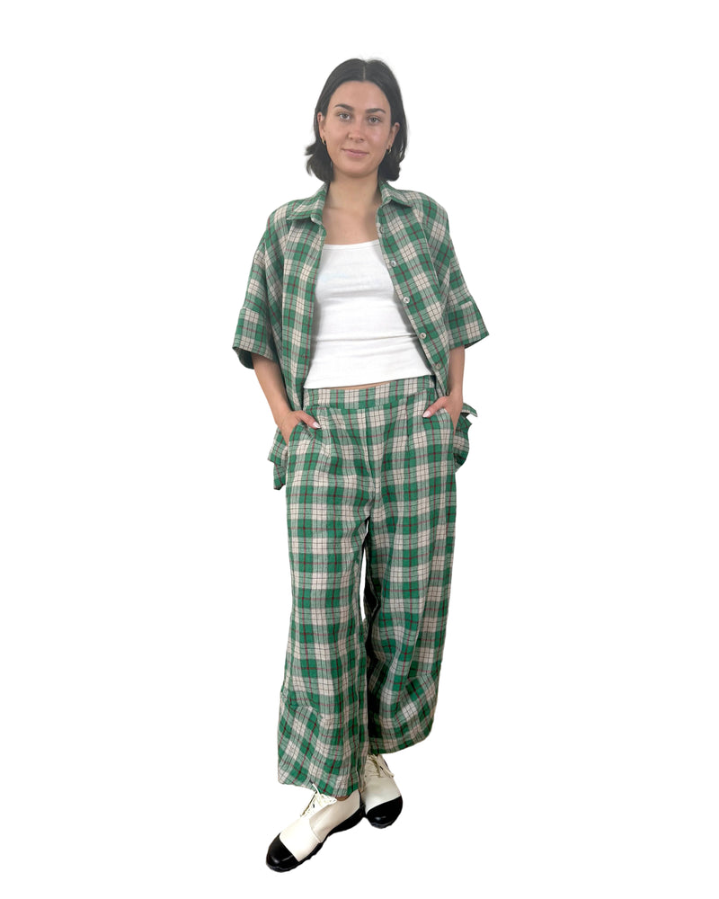 Marlon Green Check Shirt