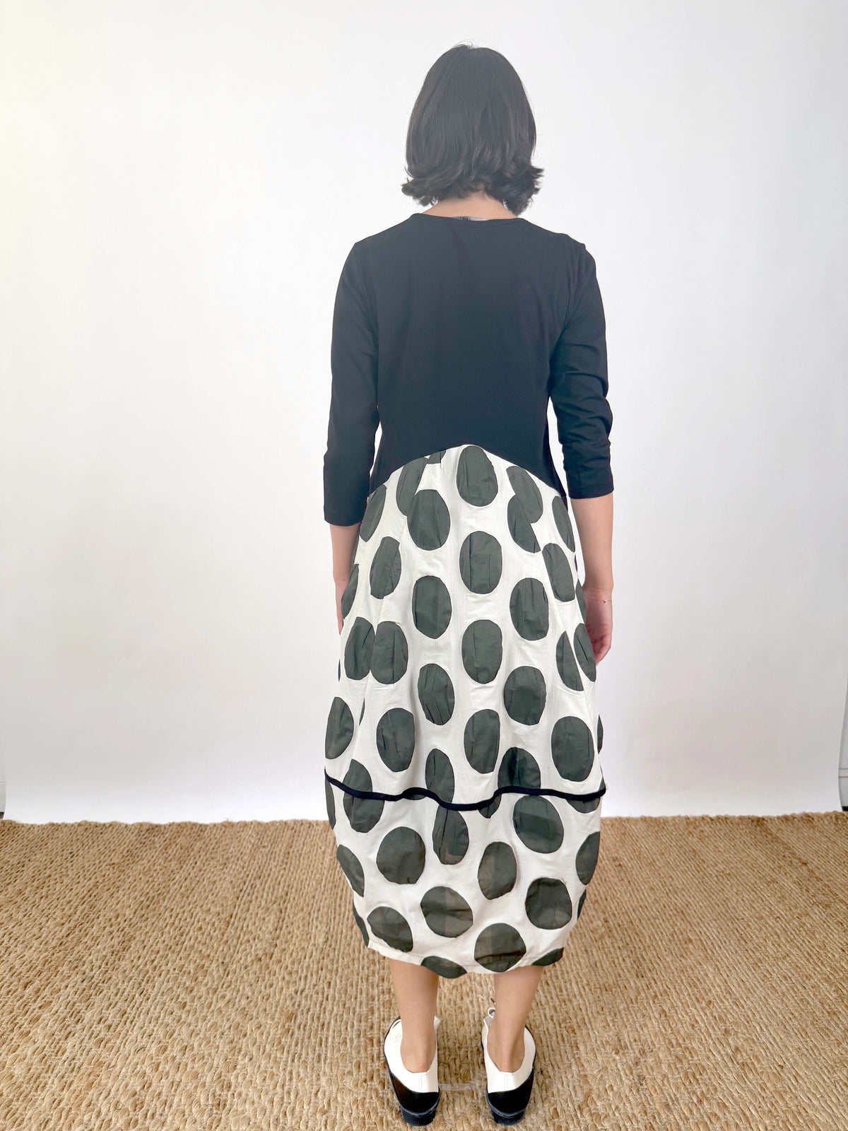 Archer Khaki Spot Dress