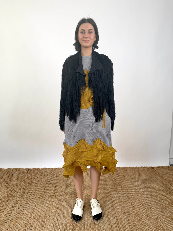 Hand Tied Silk Fringe Jacket