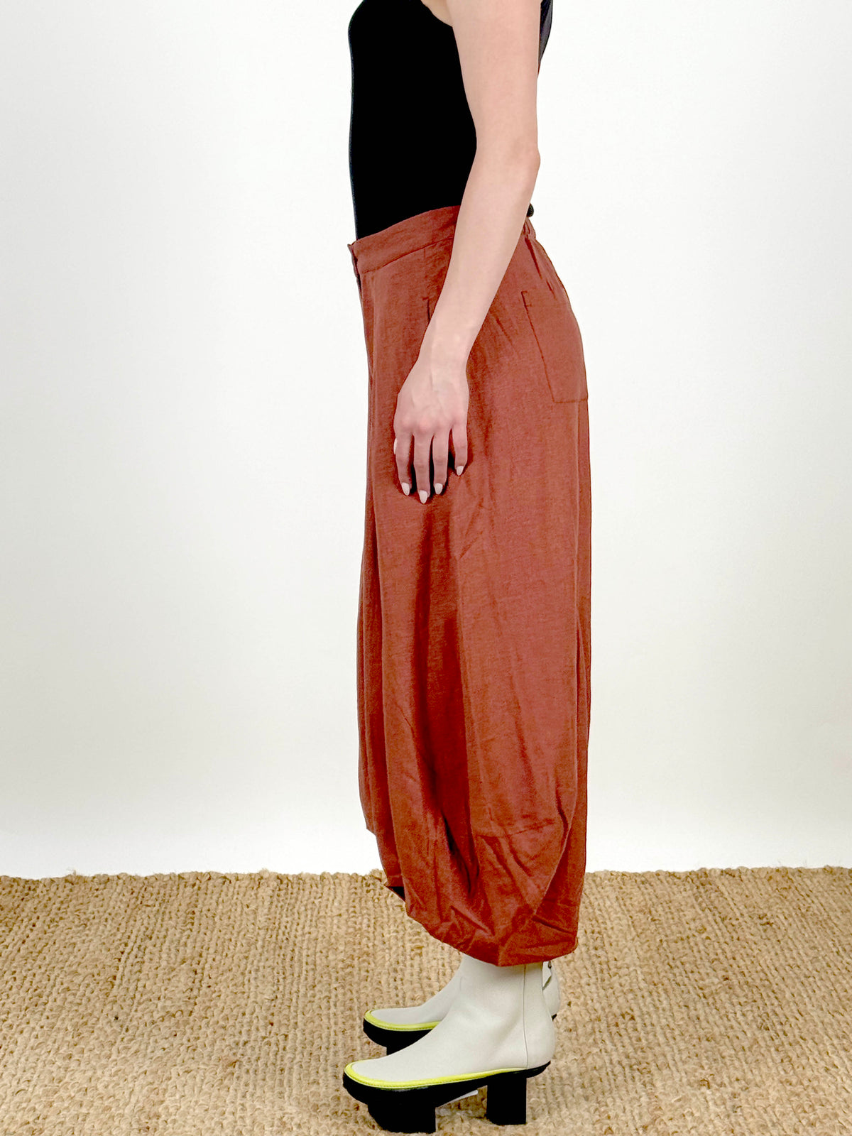 Kaya Copper Tie Pants