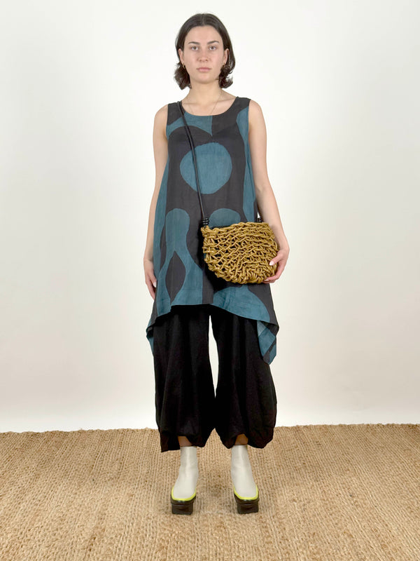 Maren Bag Mustard/Black Leather