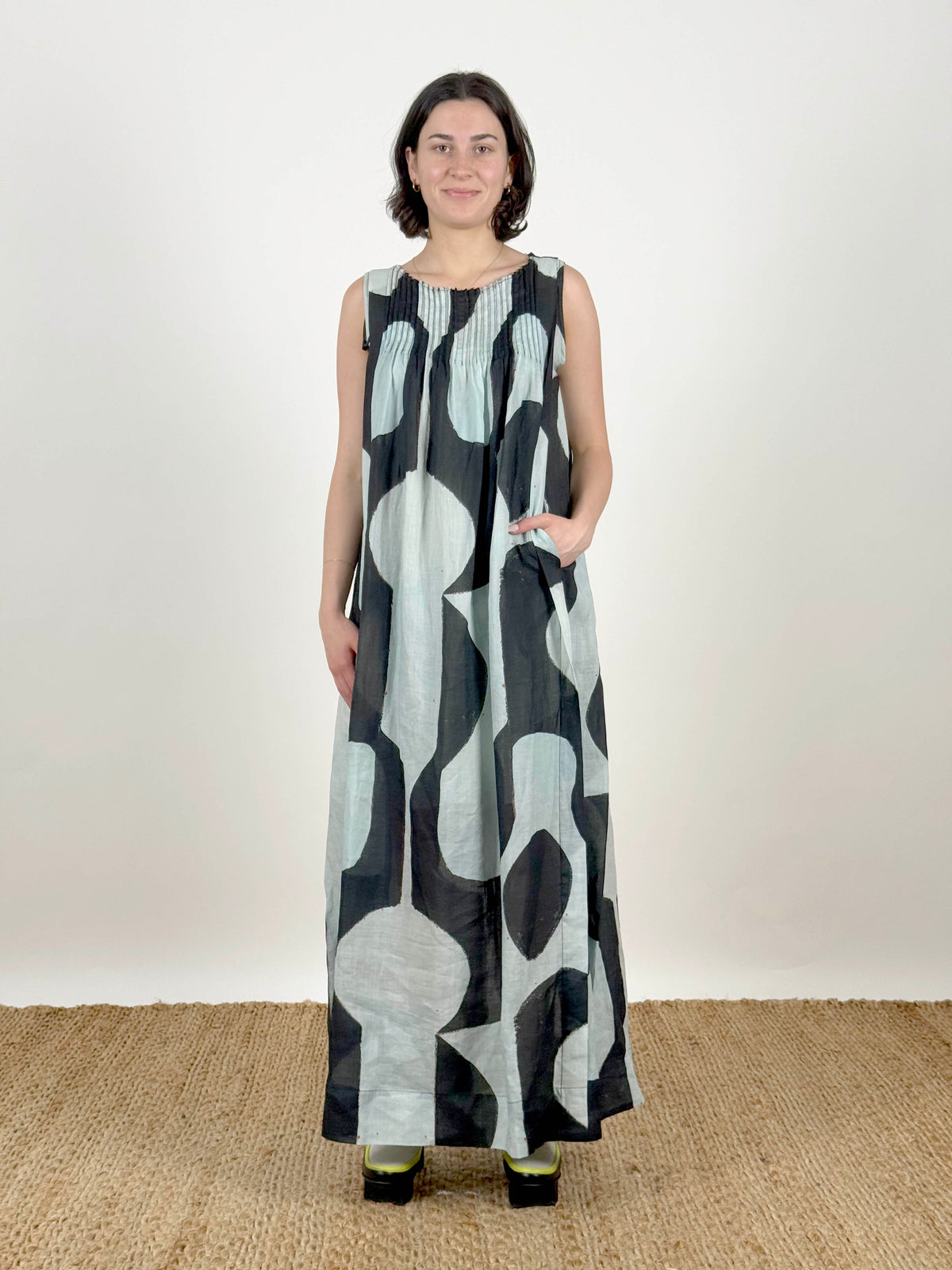 Sumika Black Pin Dress