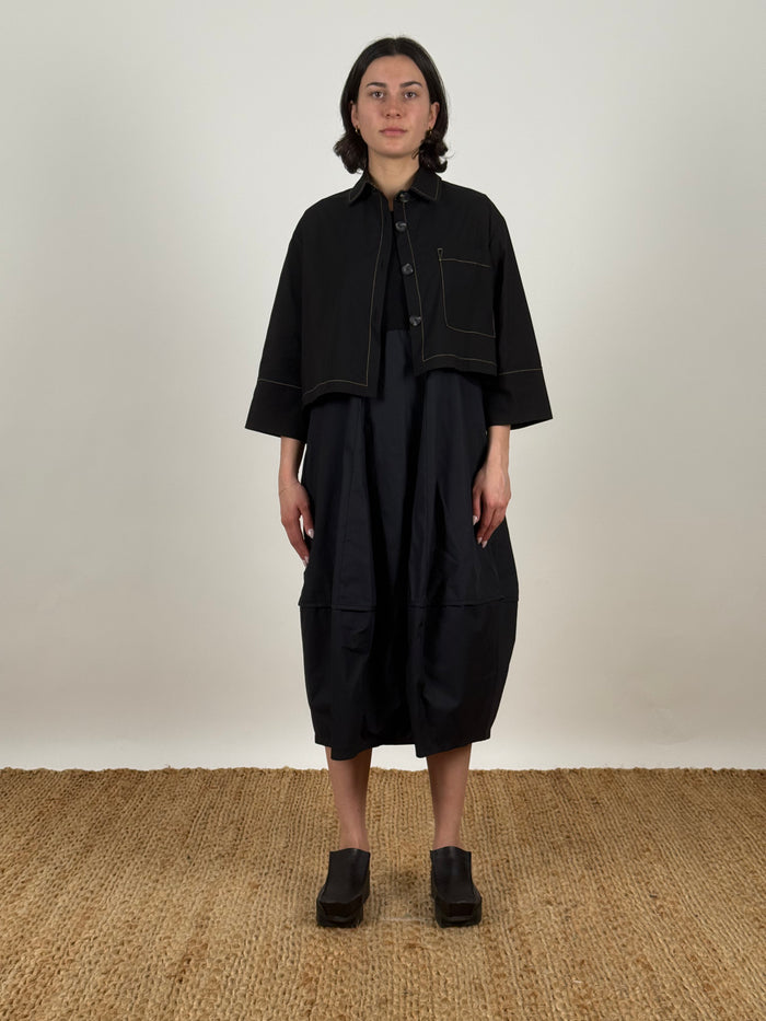 Shacket Misool Black Stitched