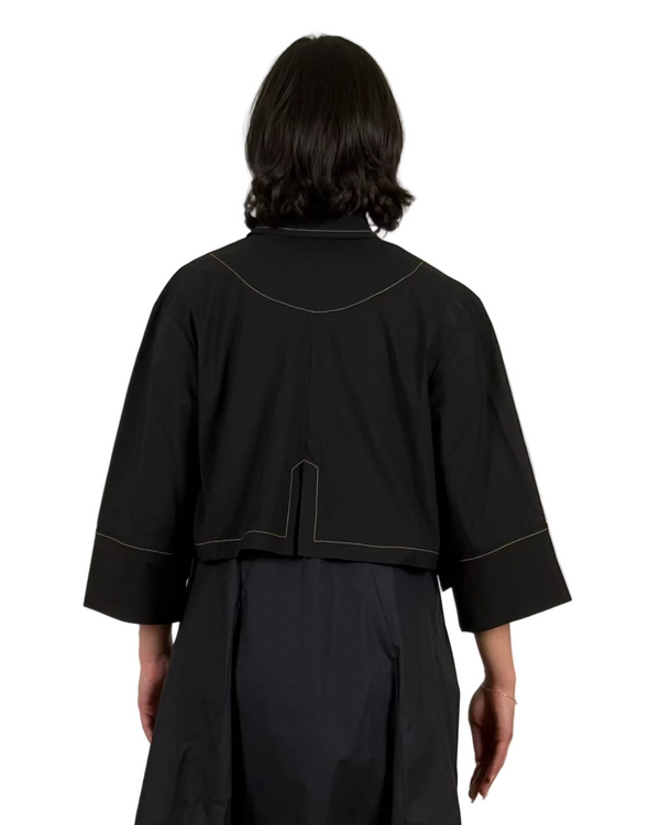 Shacket Misool Black Stitched