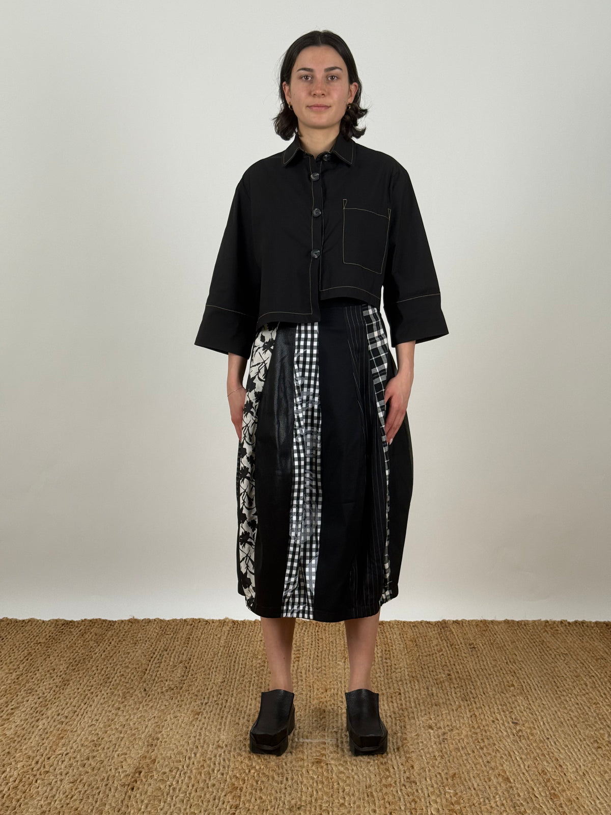 Keeley Upcycled Taffeta Skirt