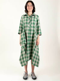 Elle Green Check Dress