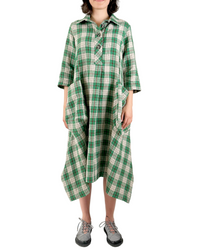 Elle Green Check Dress